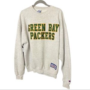 Green Bay Packer Embroidered Champion Crewneck